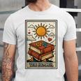 Book Reading Tarot Card The Reader Unisex Jersey T-Shirt Book Reading Tarot Card The Reader Unisex Jersey T-Shirt