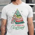 All Booked For Christmas Book Xmas Tree Lights Reading Girly Unisex Jersey T-Shirt All Booked For Christmas Book Xmas Tree Lights Reading Girly Unisex Jersey T-Shirt