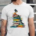 Books Abstract Artist Women Art Painting Books Unisex Jersey T-Shirt Books Abstract Artist Women Art Painting Books Unisex Jersey T-Shirt