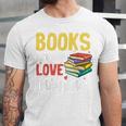 Books Are My Love Language Stack Unisex Jersey T-Shirt