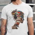 Books Lover Women Art Colorful Drawing Graphic Books Unisex Jersey T-Shirt