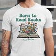 Born To Read Books Forced To Read Emails Book Lover Unisex Jersey T-Shirt