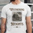Bronte Novel Wuthering Heights Moorland Gothic Book Cover Unisex Jersey T-Shirt Bronte Novel Wuthering Heights Moorland Gothic Book Cover Unisex Jersey T-Shirt