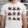 Cat Reading Books Lover Christmas Cat Lover Xmas Unisex Jersey T-Shirt Cat Reading Books Lover Christmas Cat Lover Xmas Unisex Jersey T-Shirt