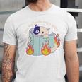 Cat Reading a Romance BookI Like My Books Extra Spicy Unisex Jersey T-Shirt Cat Reading a Romance BookI Like My Books Extra Spicy Unisex Jersey T-Shirt