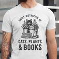 Cats Plants And Books Shirt Plant Lover Gardening Unisex Jersey T-Shirt Cats Plants And Books Shirt Plant Lover Gardening Unisex Jersey T-Shirt