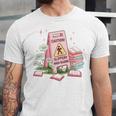 Caution Slippery When Reading Book Reader Unisex Jersey T-Shirt