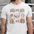 Christmas Book Lover Reading Reader Men Women Kids Xmas Unisex Jersey T-Shirt