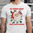 Christmas Bookish He Knows What You'Ve Been Reading Women Unisex Jersey T-Shirt Christmas Bookish He Knows What You'Ve Been Reading Women Unisex Jersey T-Shirt