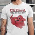 Clifford The Big Red Dog Clifford And Emily Book Cover Unisex Jersey T-Shirt