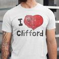 Clifford The Big Red Dog I Heart Clifford Childrens Books Unisex Jersey T-Shirt Clifford The Big Red Dog I Heart Clifford Childrens Books Unisex Jersey T-Shirt