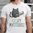 Cozy Mysteries Coffee And Novel For Book Lovers Unisex Jersey T-Shirt Cozy Mysteries Coffee And Novel For Book Lovers Unisex Jersey T-Shirt