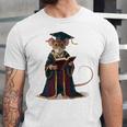 Cute Mouse Reading Book Graduation Unisex Jersey T-Shirt
