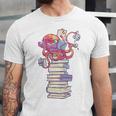 Cute Octopus Bookworm Fun Reading Tee For Book Lovers Unisex Jersey T-Shirt