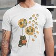 Cute Reading Cat With Kitten Dandelion Flowers Book Lover Unisex Jersey T-Shirt Cute Reading Cat With Kitten Dandelion Flowers Book Lover Unisex Jersey T-Shirt
