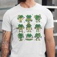 Cute Shamrock Reading Books St Patrick's Day Teacher Reading Unisex Jersey T-Shirt Cute Shamrock Reading Books St Patrick's Day Teacher Reading Unisex Jersey T-Shirt