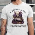 Dark Romance Merch I Put Down My Book Lover Spicy Skeleton Unisex Jersey T-Shirt Dark Romance Merch I Put Down My Book Lover Spicy Skeleton Unisex Jersey T-Shirt