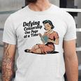 Defying Censorship One Page At a Time Read Banned Books Unisex Jersey T-Shirt Defying Censorship One Page At a Time Read Banned Books Unisex Jersey T-Shirt