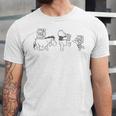 Disney Winnie The Pooh Eeyore Pooh & Piglet Carrying Books Unisex Jersey T-Shirt