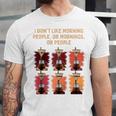 I Dont Like Morning People Introvert Coffee Lover Antisocial Raglan Baseball Tee Unisex Jersey T-Shirt