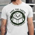 Earth Day 2025 Save Earth It´s Only Planet With Books Reader Unisex Jersey T-Shirt Earth Day 2025 Save Earth It´s Only Planet With Books Reader Unisex Jersey T-Shirt