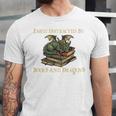 Easily Distracted By Books And Dragons Graphic Premium Unisex Jersey T-Shirt