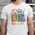 Equal Rights Book Flower Equality Peace Love Kindness Book Unisex Jersey T-Shirt Equal Rights Book Flower Equality Peace Love Kindness Book Unisex Jersey T-Shirt
