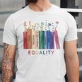 Equality Flower Books Equal Rights Social Justice Feminist Unisex Jersey T-Shirt