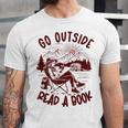 Go Outside Read a Book Vintage Bibliophiles Unisex Jersey T-Shirt Go Outside Read a Book Vintage Bibliophiles Unisex Jersey T-Shirt