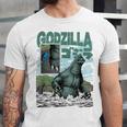 Godzilla Ocean Scene Comic Book Illustration Movie Monster Unisex Jersey T-Shirt