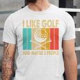 I Like Golf And Maybe 3 People Introvert Unisex Jersey T-Shirt I Like Golf And Maybe 3 People Introvert Unisex Jersey T-Shirt