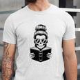 Good Girls Read Bad Books Skeleton Unisex Jersey T-Shirt