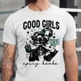 Good Girls Read Spicy Skeleton Book Club Unisex Jersey T-Shirt