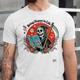 Grim Reaper Reads a Book Unisex Jersey T-Shirt