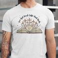 Groovy Flowers Love God Drink Coffee Read Books Christian Unisex Jersey T-Shirt