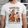 Halloween Bookish Witchy Book Club Hot Girls Read Unisex Jersey T-Shirt Halloween Bookish Witchy Book Club Hot Girls Read Unisex Jersey T-Shirt