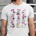 Halloween Pink Ghost Read More Books Spooky Boo Teacher Kids Unisex Jersey T-Shirt Halloween Pink Ghost Read More Books Spooky Boo Teacher Kids Unisex Jersey T-Shirt