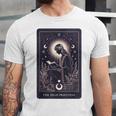 High Priestess Tarot Art Celestial Mystic Book Lover Unisex Jersey T-Shirt High Priestess Tarot Art Celestial Mystic Book Lover Unisex Jersey T-Shirt