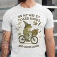 On My Way To Hoard Books And Cause Chaos Tom Foolery Unisex Jersey T-Shirt On My Way To Hoard Books And Cause Chaos Tom Foolery Unisex Jersey T-Shirt