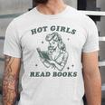 Hot Girls Read Books Bookish Booklover Christmas Unisex Jersey T-Shirt
