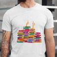 I'm Fine Reading Books Reader Book Lover Librarian Unisex Jersey T-Shirt