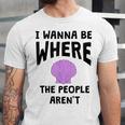 Introverted Sarcastic Humor Antisocial Introvert Unisex Jersey T-Shirt