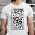 Introverted BUT Willing To Discuss Books Book Lover Unisex Jersey T-Shirt Introverted BUT Willing To Discuss Books Book Lover Unisex Jersey T-Shirt