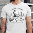 Introverted But Willing To Discuss Cats And Books Unisex Jersey T-Shirt