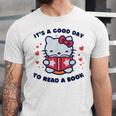 It's a Good Day To Read a Book Cute Cat Book Day Girls Boys Unisex Jersey T-Shirt It's a Good Day To Read a Book Cute Cat Book Day Girls Boys Unisex Jersey T-Shirt