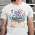Just a Girl Who Loves Dragons & Books Reader Fantasy Fun Premium Tri-Blend Unisex Jersey T-Shirt