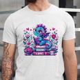 Just A Girl Who Loves Dragons And Books Cute Dragon Reading Premium Tri-Blend Unisex Jersey T-Shirt