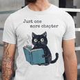 Just One More Chapter Bookworm Cat Book Lover Unisex Jersey T-Shirt Just One More Chapter Bookworm Cat Book Lover Unisex Jersey T-Shirt