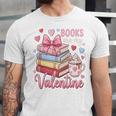Librarian Books Are My Valentine Teacher Valentines Teach Unisex Jersey T-Shirt Librarian Books Are My Valentine Teacher Valentines Teach Unisex Jersey T-Shirt