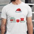 Library Crew Book Lovers Librarian Xmas Holiday Christmas Unisex Jersey T-Shirt